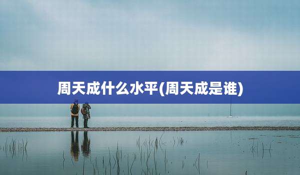 周天成什么水平(周天成是谁)