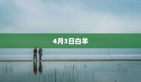 4月3日白羊