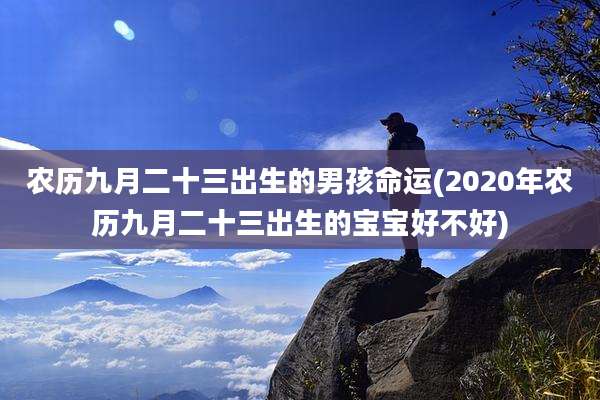 农历九月二十三出生的男孩命运(2020年农历九月二十三出生的宝宝好不好)
