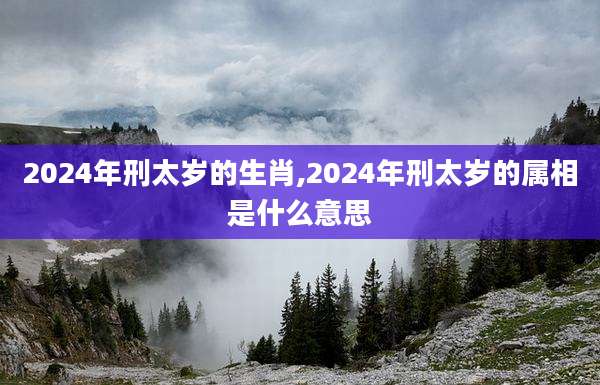 2024年刑太岁的生肖,2024年刑太岁的属相是什么意思