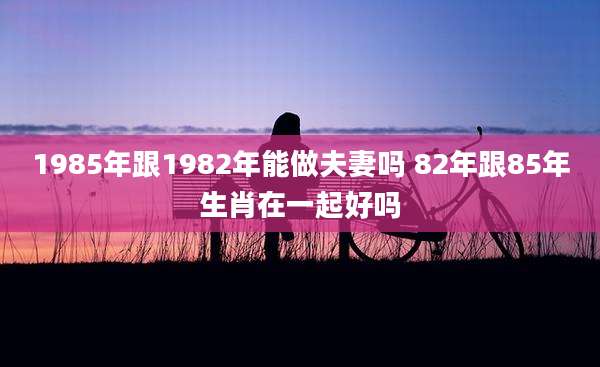 1985年跟1982年能做夫妻吗 82年跟85年生肖在一起好吗