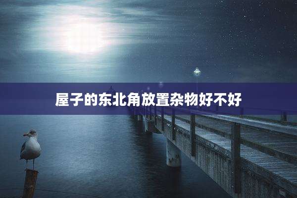 屋子的东北角放置杂物好不好