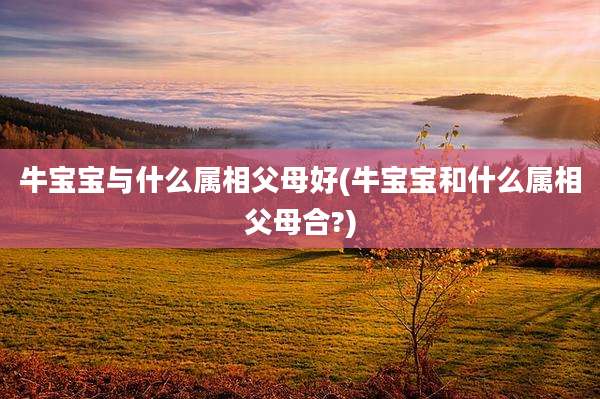 牛宝宝与什么属相父母好(牛宝宝和什么属相父母合?)