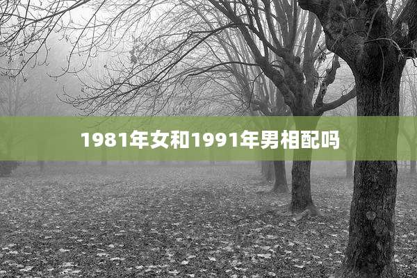 1981年女和1991年男相配吗