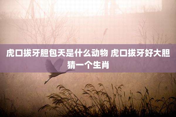 虎口拔牙胆包天是什么动物 虎口拔牙好大胆猜一个生肖