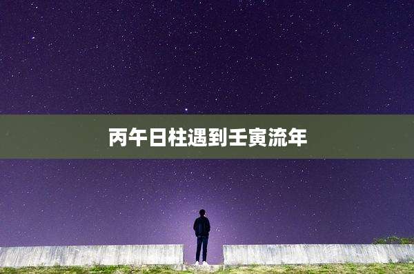 丙午日柱遇到壬寅流年