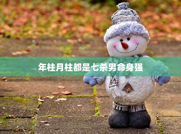 年柱月柱都是七杀男命身强
