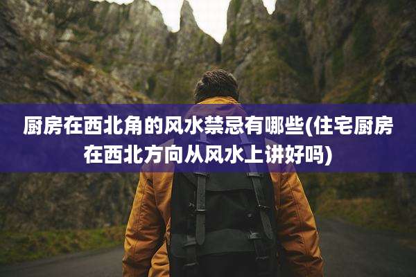 厨房在西北角的风水禁忌有哪些(住宅厨房在西北方向从风水上讲好吗)