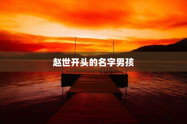 赵世开头的名字男孩