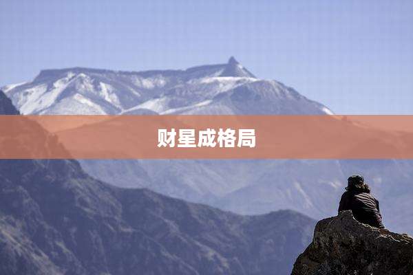 财星成格局