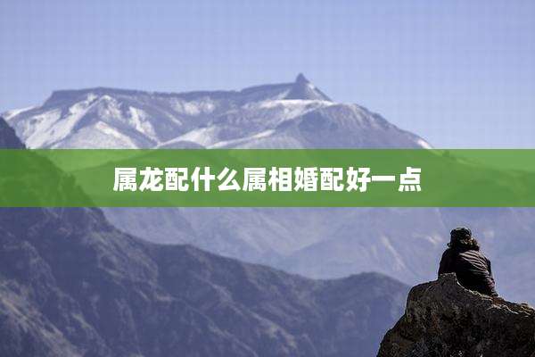 属龙配什么属相婚配好一点