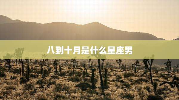 八到十月是什么星座男