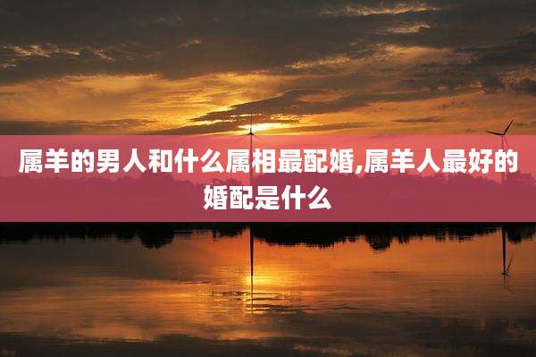 属羊的男人和什么属相最配婚,属羊人最好的婚配是什么
