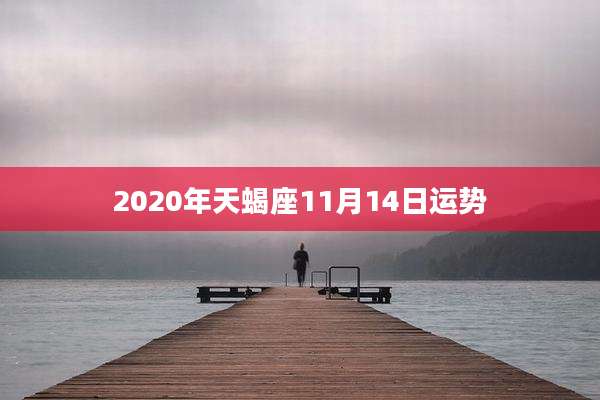 2020年天蝎座11月14日运势