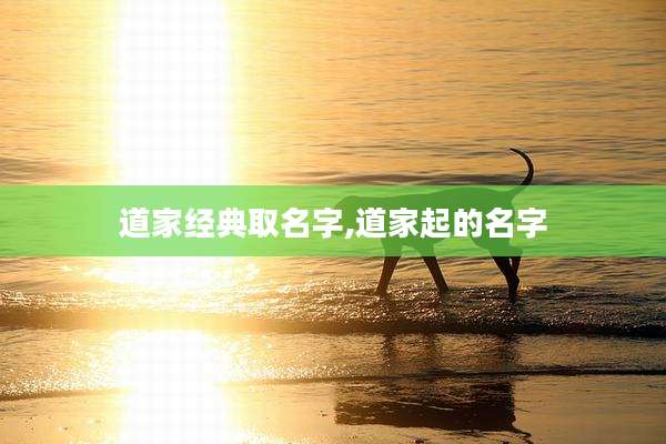 道家经典取名字,道家起的名字