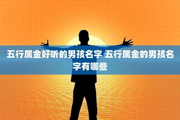 五行属金好听的男孩名字 五行属金的男孩名字有哪些