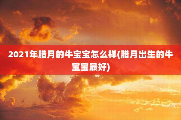 2021年腊月的牛宝宝怎么样(腊月出生的牛宝宝最好)