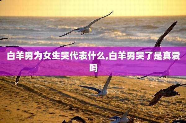 白羊男为女生哭代表什么,白羊男哭了是真爱吗
