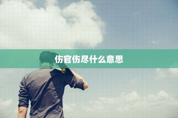 伤官伤尽什么意思