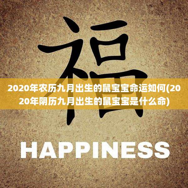 2020年农历九月出生的鼠宝宝命运如何(2020年阴历九月出生的鼠宝宝是什么命)