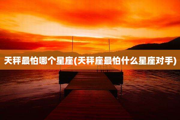 天秤最怕哪个星座(天秤座最怕什么星座对手)