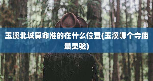 玉溪北城算命准的在什么位置(玉溪哪个寺庙最灵验)