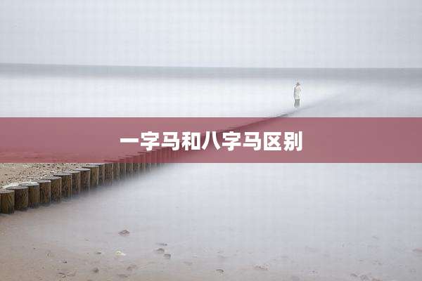 一字马和八字马区别