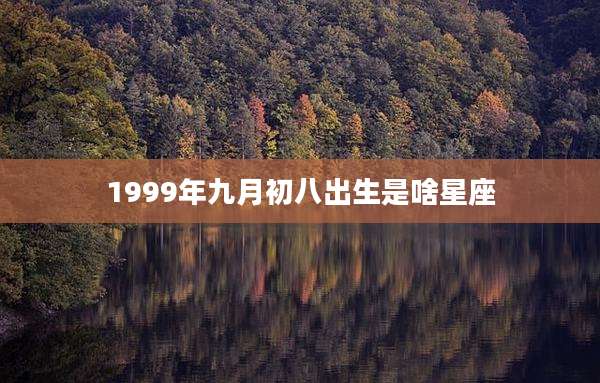 1999年九月初八出生是啥星座