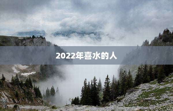 2022年喜水的人