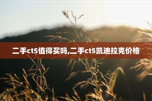 二手ct5值得买吗,二手ct5凯迪拉克价格