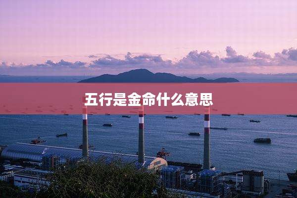 五行是金命什么意思