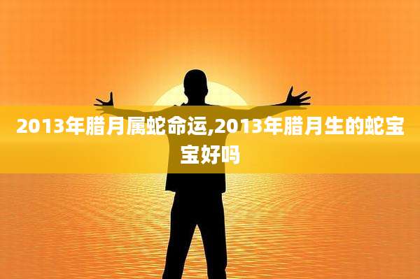 2013年腊月属蛇命运,2013年腊月生的蛇宝宝好吗