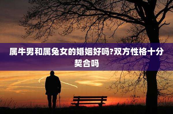 属牛男和属兔女的婚姻好吗?双方性格十分契合吗
