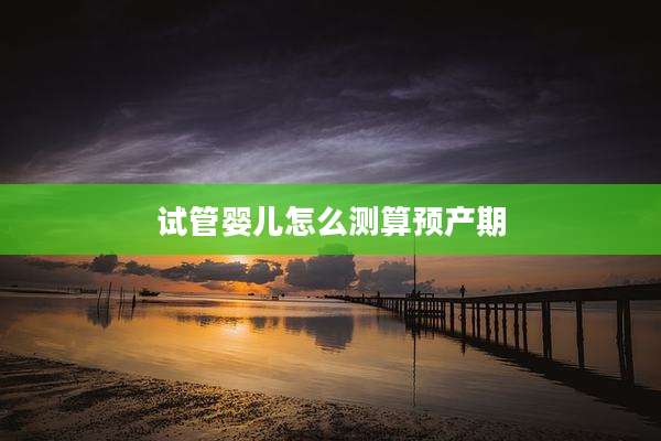 试管婴儿怎么测算预产期