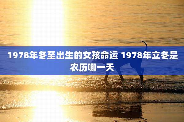 1978年冬至出生的女孩命运 1978年立冬是农历哪一天