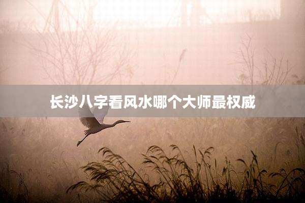 长沙八字看风水哪个大师最权威