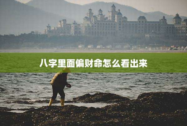 八字里面偏财命怎么看出来