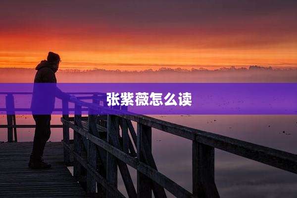 张紫薇怎么读