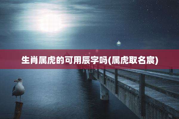 生肖属虎的可用辰字吗(属虎取名宸)
