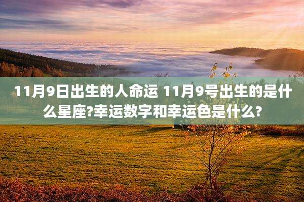 11月9日出生的人命运 11月9号出生的是什么星座?幸运数字和幸运色是什么?