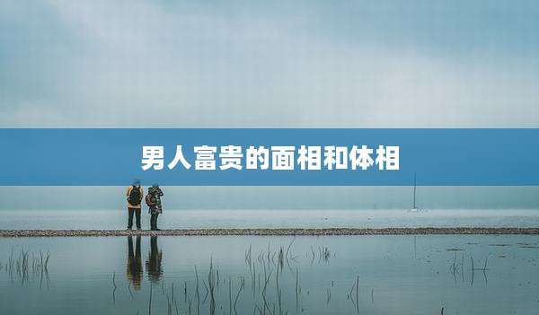 男人富贵的面相和体相