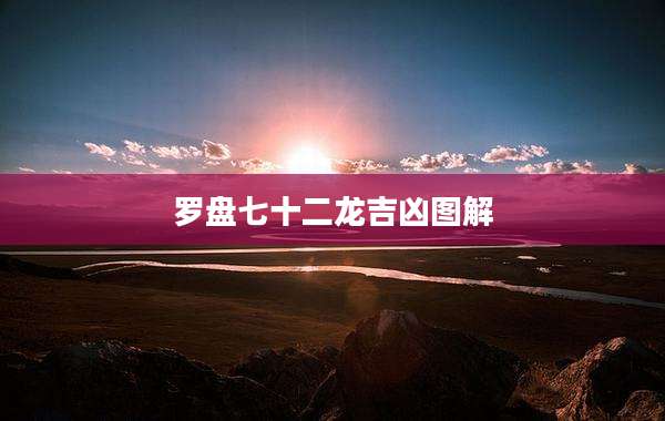 罗盘七十二龙吉凶图解