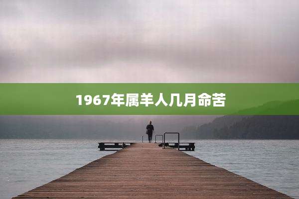 1967年属羊人几月命苦