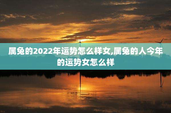 属兔的2022年运势怎么样女,属兔的人今年的运势女怎么样