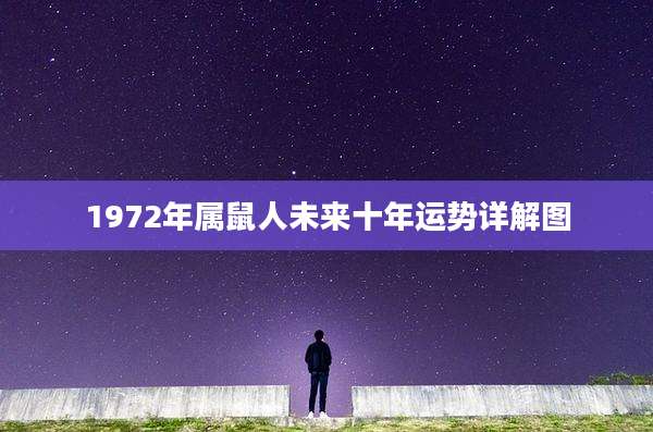 1972年属鼠人未来十年运势详解图