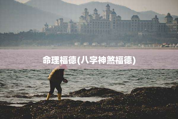 命理福德(八字神煞福德)