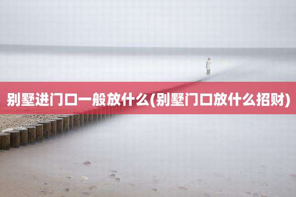 别墅进门口一般放什么(别墅门口放什么招财)