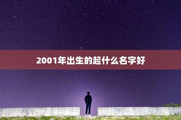 2001年出生的起什么名字好