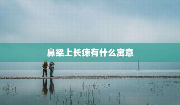 鼻梁上长痣有什么寓意