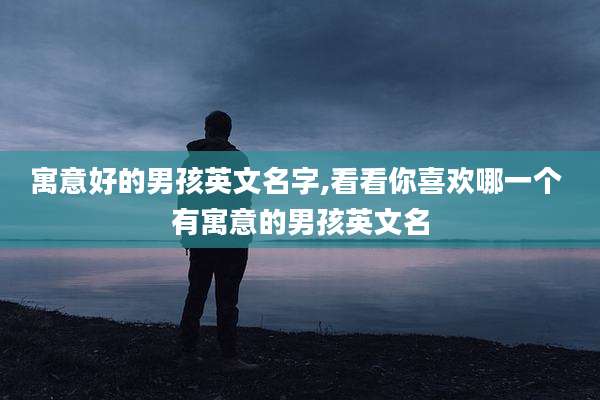 寓意好的男孩英文名字,看看你喜欢哪一个 有寓意的男孩英文名